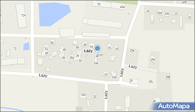 Łazy, Łazy, 42, mapa Łazy