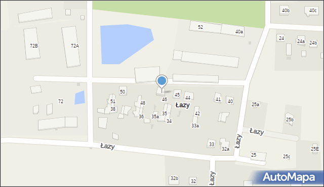 Łazy, Łazy, 47, mapa Łazy