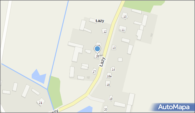 Łazy, Łazy, 16, mapa Łazy