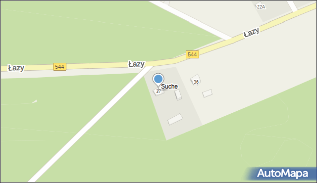 Łazy, Łazy, 37, mapa Łazy