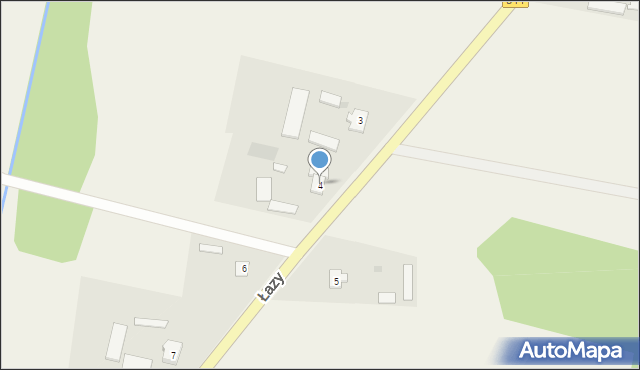Łazy, Łazy, 4, mapa Łazy