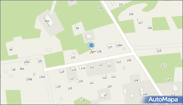 Łazy, Łazy, 105, mapa Łazy