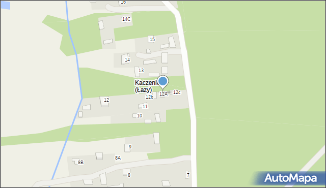Łazy, Łazy, 12A, mapa Łazy