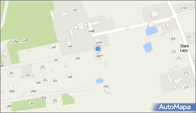 Łazy, Łazy, 146, mapa Łazy