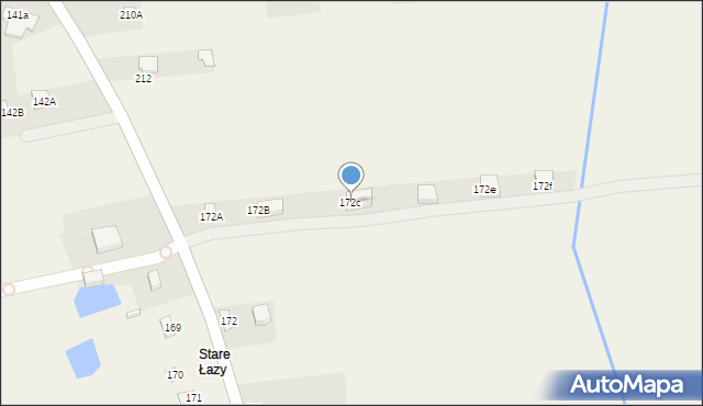 Łazy, Łazy, 172c, mapa Łazy