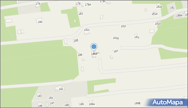 Łazy, Łazy, 186A, mapa Łazy