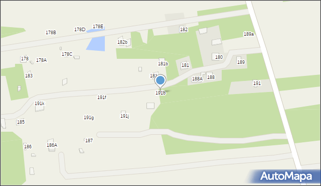 Łazy, Łazy, 191b, mapa Łazy