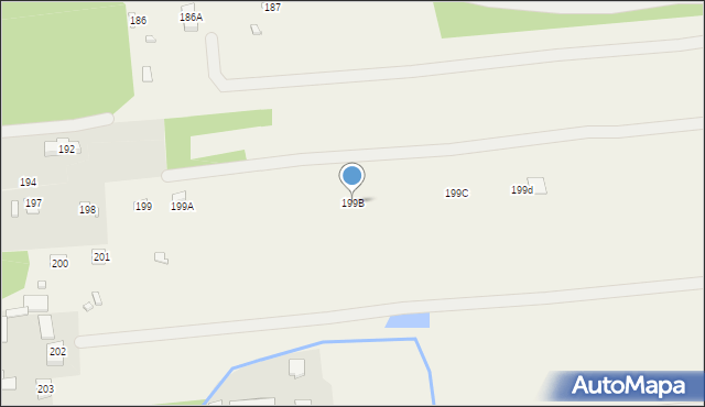 Łazy, Łazy, 199B, mapa Łazy