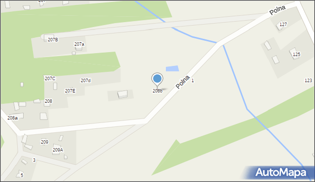 Łazy, Łazy, 208b, mapa Łazy