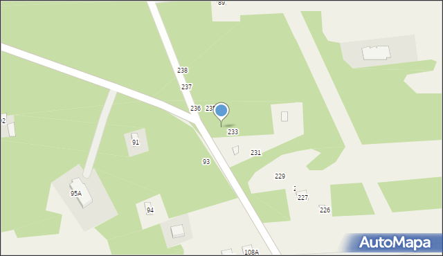 Łazy, Łazy, 234, mapa Łazy