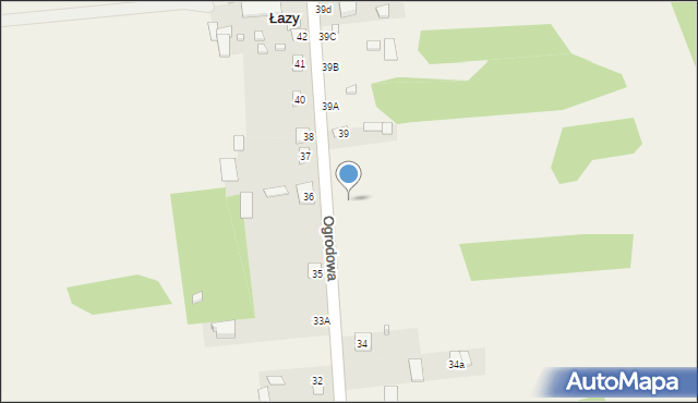 Łazy, Łazy, 34e, mapa Łazy