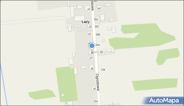 Łazy, Łazy, 38, mapa Łazy