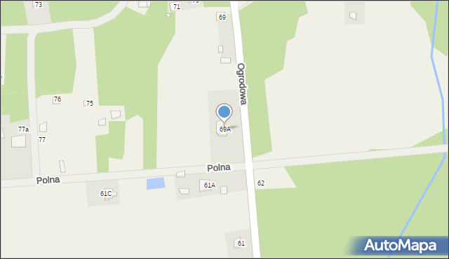 Łazy, Łazy, 69A, mapa Łazy
