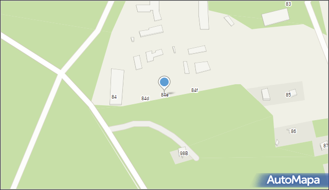 Łazy, Łazy, 84e, mapa Łazy