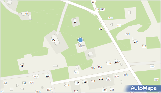 Łazy, Łazy, 94, mapa Łazy