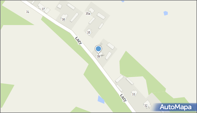 Łazy, Łazy, 34, mapa Łazy