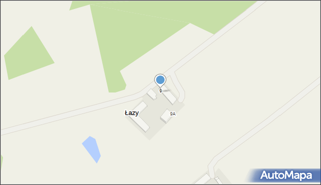 Łazy, Łazy, 9B, mapa Łazy