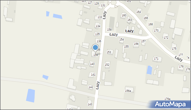 Łazy, Łazy, 139, mapa Łazy