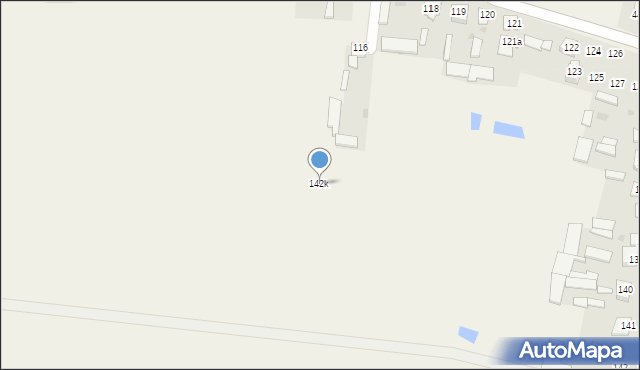 Łazy, Łazy, 142k, mapa Łazy