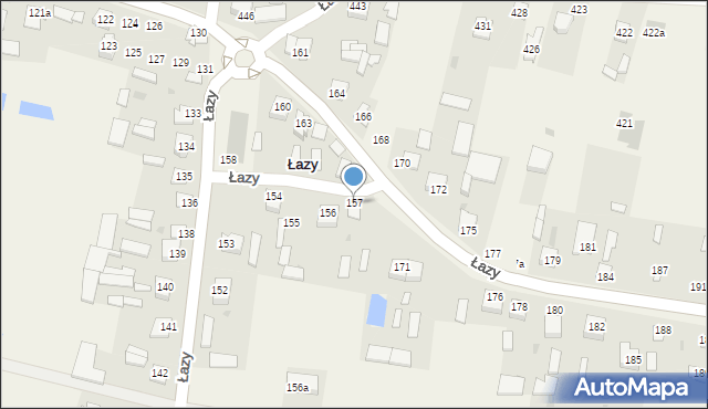 Łazy, Łazy, 157, mapa Łazy