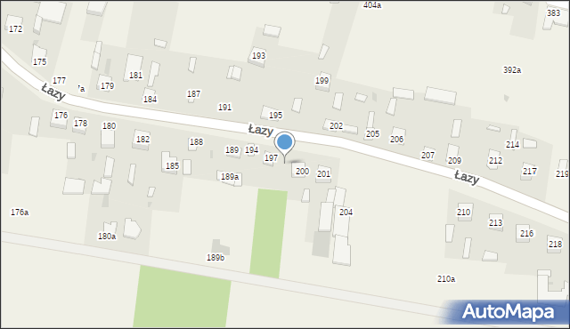 Łazy, Łazy, 198, mapa Łazy
