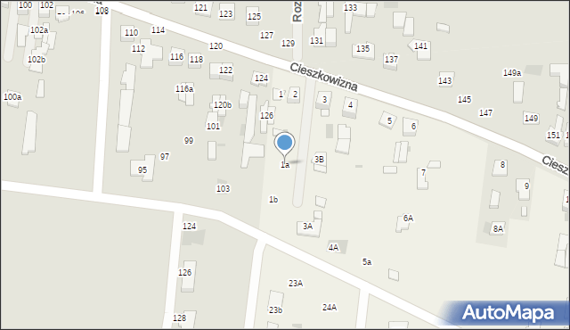 Łazy, Łazy, 1a, mapa Łazy