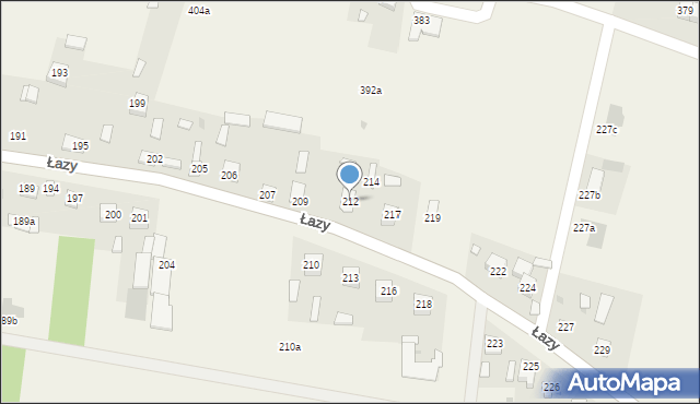 Łazy, Łazy, 212, mapa Łazy
