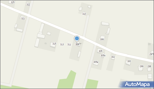 Łazy, Łazy, 309, mapa Łazy