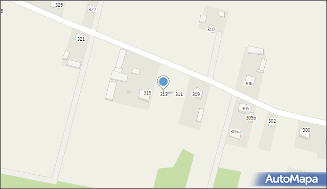 Łazy, Łazy, 313, mapa Łazy