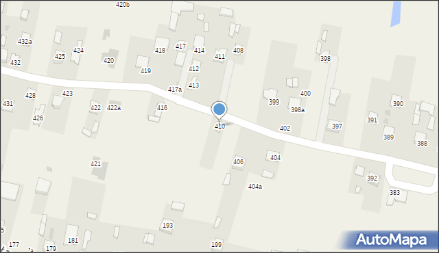 Łazy, Łazy, 410, mapa Łazy
