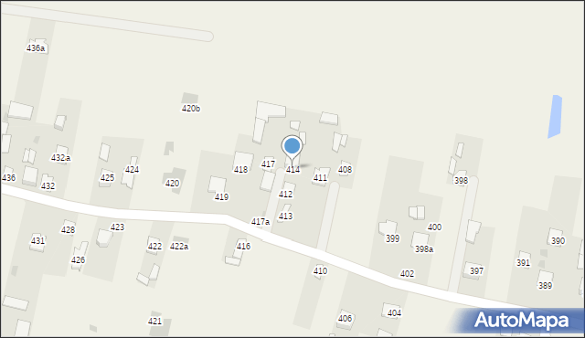 Łazy, Łazy, 414, mapa Łazy