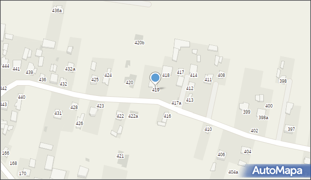 Łazy, Łazy, 419, mapa Łazy
