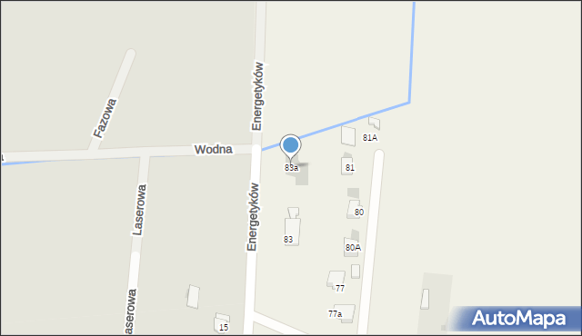 Łazy, Łazy, 83a, mapa Łazy
