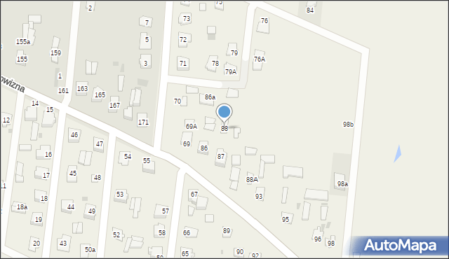Łazy, Łazy, 88, mapa Łazy