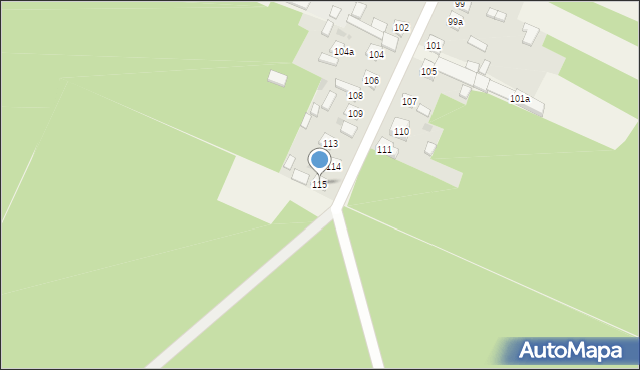 Łazy, Łazy, 115, mapa Łazy