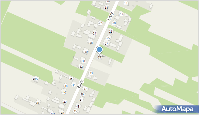 Łazy, Łazy, 29, mapa Łazy