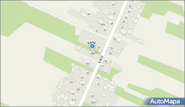 Łazy, Łazy, 56a, mapa Łazy