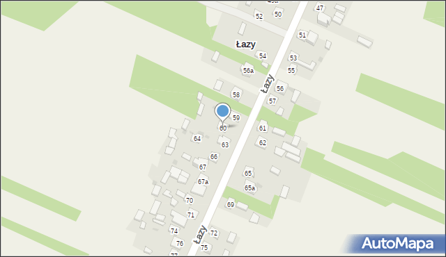 Łazy, Łazy, 60, mapa Łazy