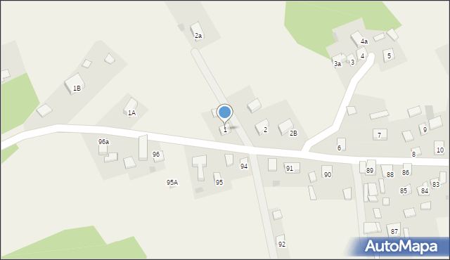 Łazy, Łazy, 1, mapa Łazy