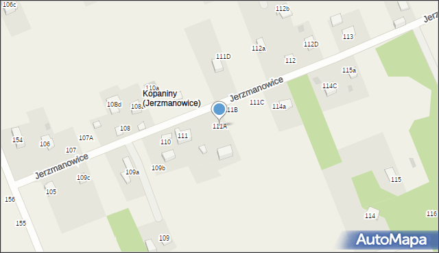 Łazy, Łazy, 111A, mapa Łazy