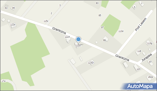 Łazy, Łazy, 122c, mapa Łazy