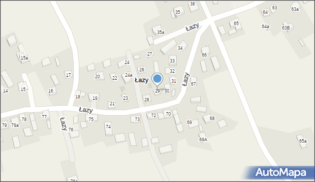 Łazy, Łazy, 29, mapa Łazy