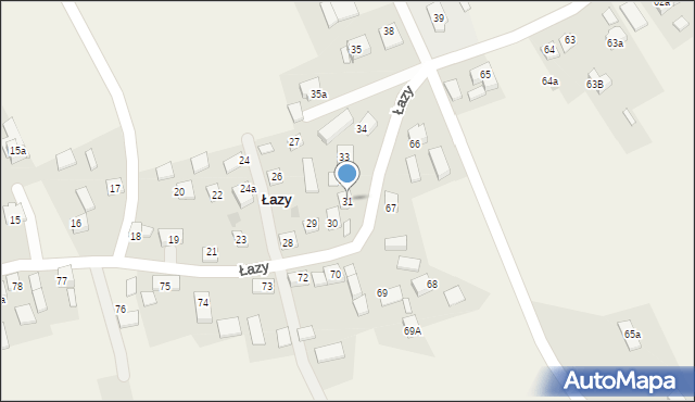 Łazy, Łazy, 31, mapa Łazy