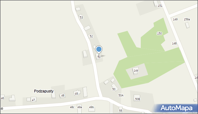 Łazy, Łazy, 51, mapa Łazy