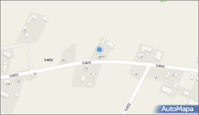 Łazy, Łazy, 16, mapa Łazy