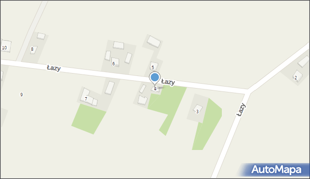 Łazy, Łazy, 4, mapa Łazy