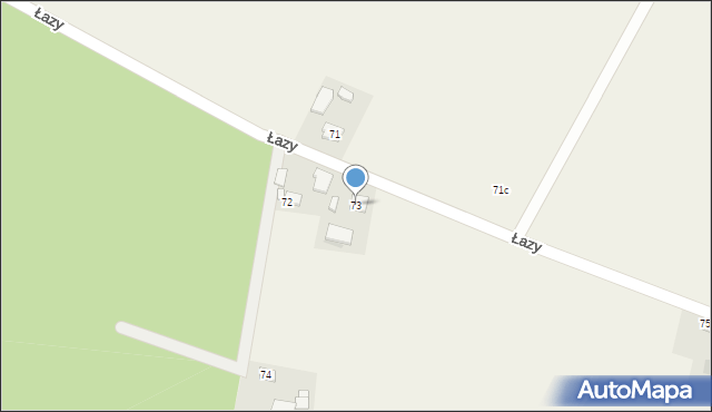 Łazy, Łazy, 73, mapa Łazy