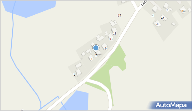 Łazy, Lanckorona, 7, mapa Łazy