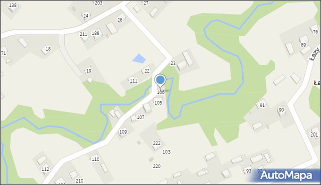 Łazy, Łazy, 106, mapa Łazy