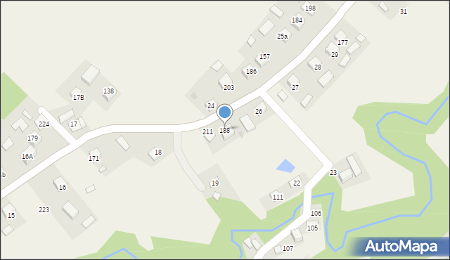 Łazy, Łazy, 188, mapa Łazy